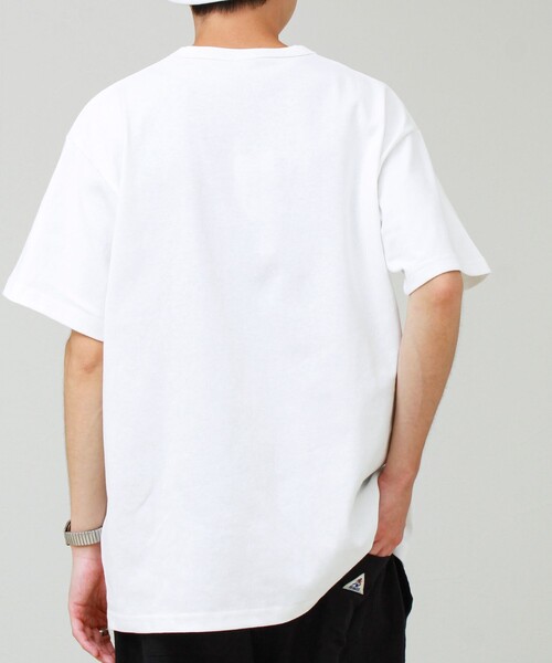 GEVACO(ゲバコ)の「【GEVACO/ゲバコ】ベーシックオープンエンド天竺ポケット刺繍Tシャツ(Tシャツ/カットソー・メンズ・ホワイト/ネイビー/イエロー・M/L)」の7枚目の写真
