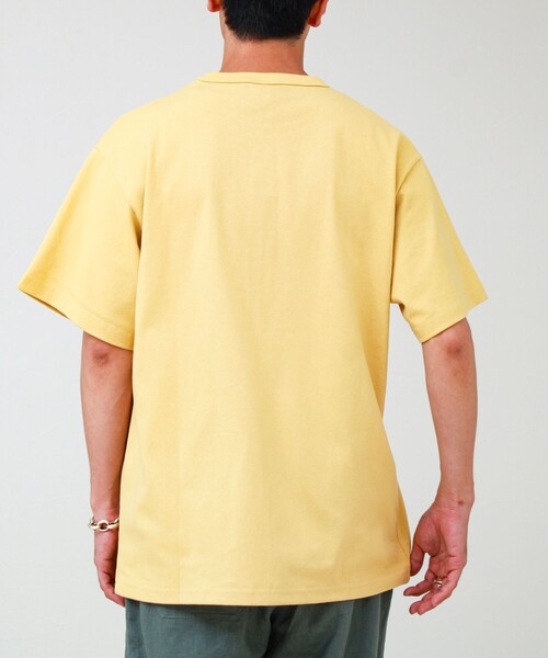 GEVACO(ゲバコ)の「【GEVACO/ゲバコ】ベーシックオープンエンド天竺ポケット刺繍Tシャツ(Tシャツ/カットソー・メンズ・ホワイト/ネイビー/イエロー・M/L)」の16枚目の写真