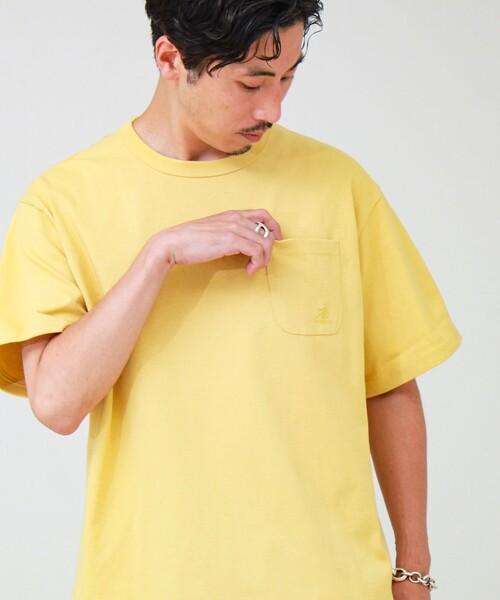 GEVACO(ゲバコ)の「【GEVACO/ゲバコ】ベーシックオープンエンド天竺ポケット刺繍Tシャツ(Tシャツ/カットソー・メンズ・ホワイト/ネイビー/イエロー・M/L)」の17枚目の写真