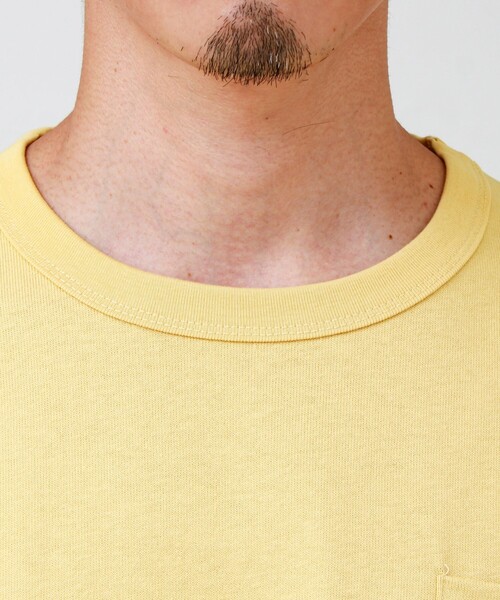 GEVACO(ゲバコ)の「【GEVACO/ゲバコ】ベーシックオープンエンド天竺ポケット刺繍Tシャツ(Tシャツ/カットソー・メンズ・ホワイト/ネイビー/イエロー・M/L)」の19枚目の写真