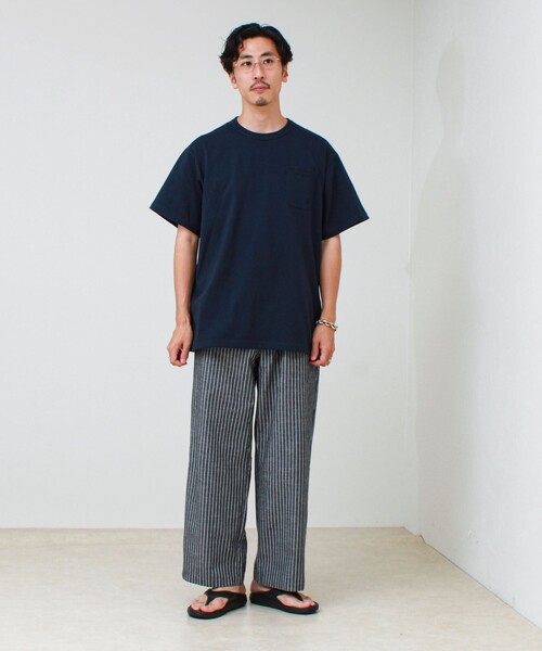 GEVACO(ゲバコ)の「【GEVACO/ゲバコ】ベーシックオープンエンド天竺ポケット刺繍Tシャツ(Tシャツ/カットソー・メンズ・ホワイト/ネイビー/イエロー・M/L)」の22枚目の写真