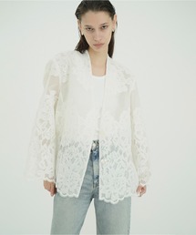 FLOWER LACE WIDE SHIRT JACKET
