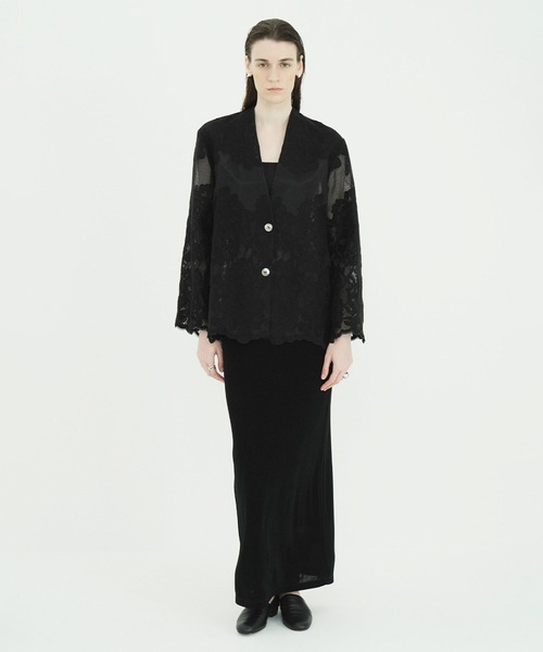 CLANE(クラネ)の「FLOWER LACE WIDE SHIRT JACKET(その他アウター・レディース・ホワイト/ブラック/ブラウン・1/2)」の21枚目の写真