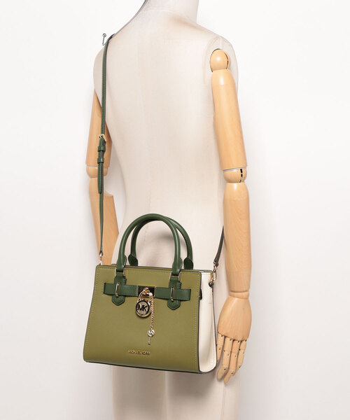 MICHAEL KORS（マイケルコース）の「LANDON サッチェル スモール（ハンドバッグ・レディース・グリーン系その他・FREE）」の5枚目の写真