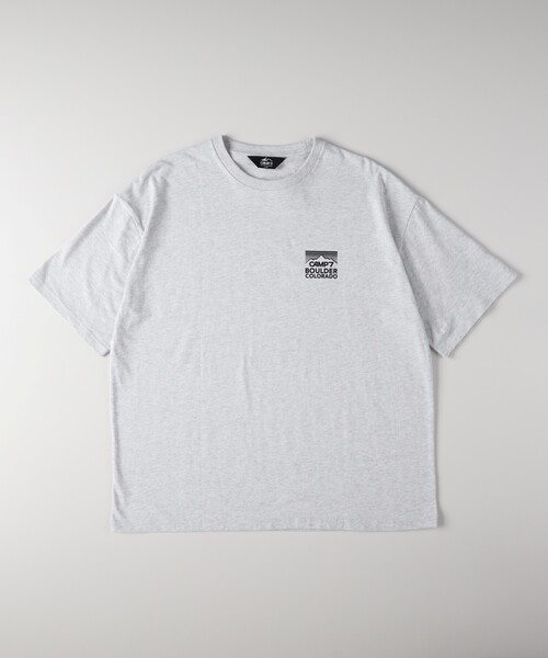 Right-on(ライトオン)の「「CAMP7」手書き風バックプリントTシャツ(Tシャツ/カットソー・メンズ・ライトグレー/ブラック/ホワイト・04/05/06)」の11枚目の写真