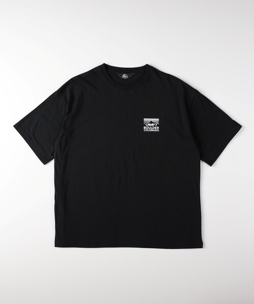 Right-on(ライトオン)の「「CAMP7」手書き風バックプリントTシャツ(Tシャツ/カットソー・メンズ・ライトグレー/ブラック/ホワイト・04/05/06)」の7枚目の写真
