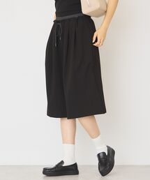 Wウエストキュロットパンツ