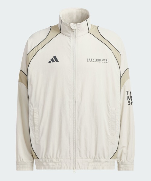 adidas(アディダス)の「BRAND LOVE ルーズフィット ライト ウーブン ジャケット / アディダス adidas(ジャージ・メンズ・ベージュ・X-SMALL/X-LARGE/SMALL/XX-LARGE/3XL/LARGE/MEDIUM)」の6枚目の写真