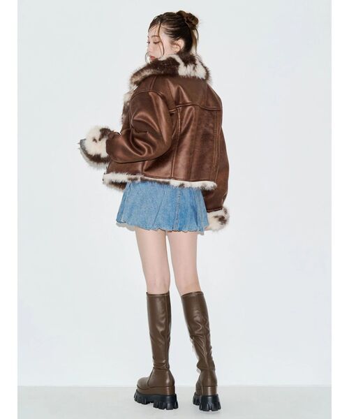 EVRIS（エヴリス）の「【厚底】シャークソールロングブーツ（ブーツ・レディース・ブラック/ブラウン・SMALL/LARGE/MEDIUM）」の8枚目の写真