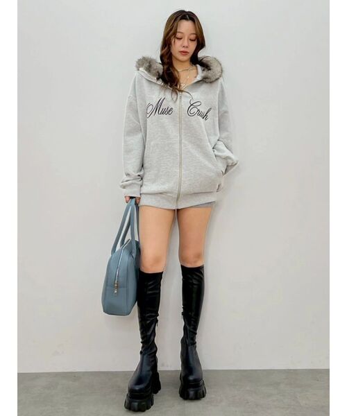 EVRIS（エヴリス）の「【厚底】シャークソールロングブーツ（ブーツ・レディース・ブラック/ブラウン・SMALL/LARGE/MEDIUM）」の12枚目の写真