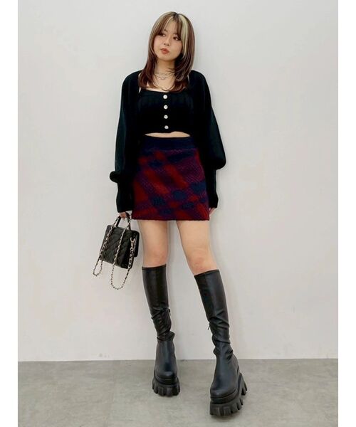 EVRIS（エヴリス）の「【厚底】シャークソールロングブーツ（ブーツ・レディース・ブラック/ブラウン・SMALL/LARGE/MEDIUM）」の16枚目の写真
