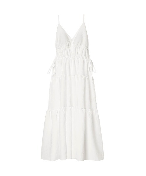 ALEXIA STAM(アリシアスタン)の「Tiered Summer Dress /パッドin ティアードドレス(ワンピース・レディース・ホワイト/ブラック・S/M)」の16枚目の写真