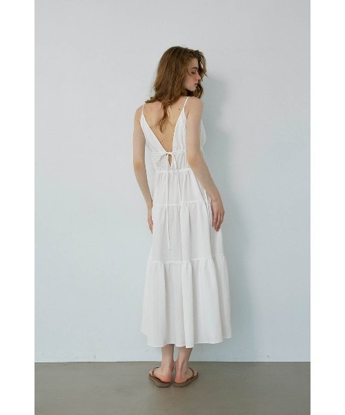 ALEXIA STAM(アリシアスタン)の「Tiered Summer Dress /パッドin ティアードドレス(ワンピース・レディース・ホワイト/ブラック・S/M)」の7枚目の写真