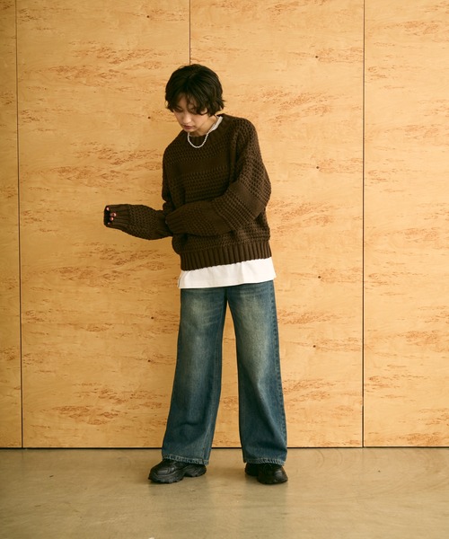uchi.（ウチ）の「ストレートデニムパンツ（デニムパンツ・レディース・ブルー・SMALL/MEDIUM/LARGE）」の2枚目の写真