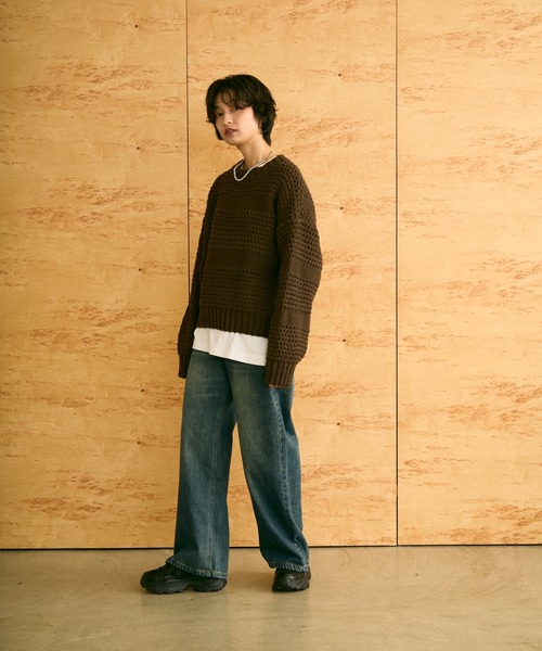 uchi.（ウチ）の「ストレートデニムパンツ（デニムパンツ・レディース・ブルー・SMALL/MEDIUM/LARGE）」の3枚目の写真