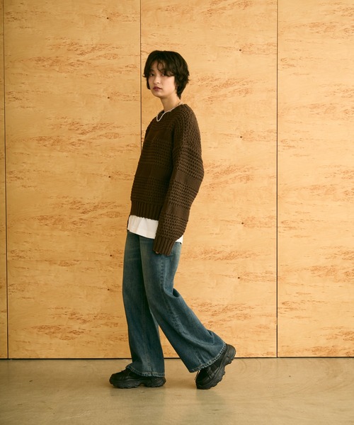 uchi.（ウチ）の「ストレートデニムパンツ（デニムパンツ・レディース・ブルー・SMALL/MEDIUM/LARGE）」の4枚目の写真