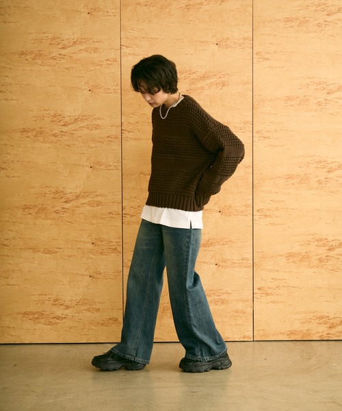 uchi.（ウチ）の「ストレートデニムパンツ（デニムパンツ・レディース・ブルー・SMALL/MEDIUM/LARGE）」の5枚目の写真