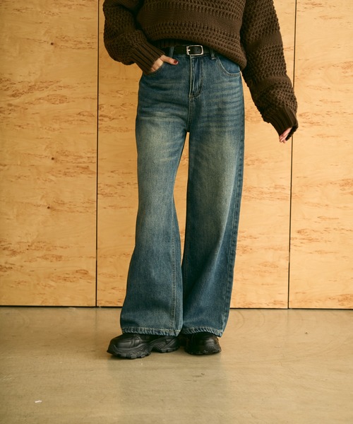 uchi.（ウチ）の「ストレートデニムパンツ（デニムパンツ・レディース・ブルー・SMALL/MEDIUM/LARGE）」の10枚目の写真