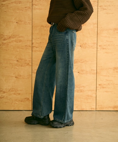 uchi.（ウチ）の「ストレートデニムパンツ（デニムパンツ・レディース・ブルー・SMALL/MEDIUM/LARGE）」の12枚目の写真