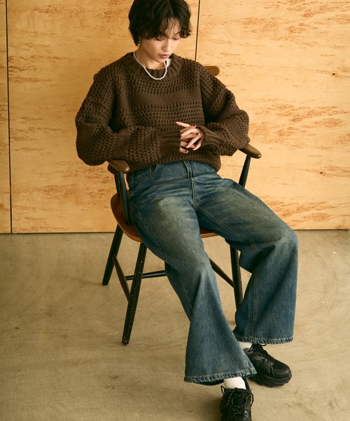 uchi.（ウチ）の「ストレートデニムパンツ（デニムパンツ・レディース・ブルー・SMALL/MEDIUM/LARGE）」の16枚目の写真