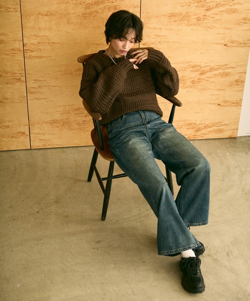 uchi.（ウチ）の「ストレートデニムパンツ（デニムパンツ・レディース・ブルー・SMALL/MEDIUM/LARGE）」の17枚目の写真