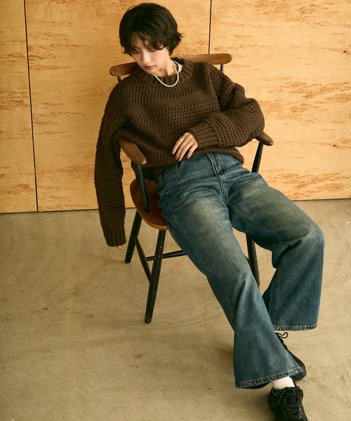 uchi.（ウチ）の「ストレートデニムパンツ（デニムパンツ・レディース・ブルー・SMALL/MEDIUM/LARGE）」の18枚目の写真