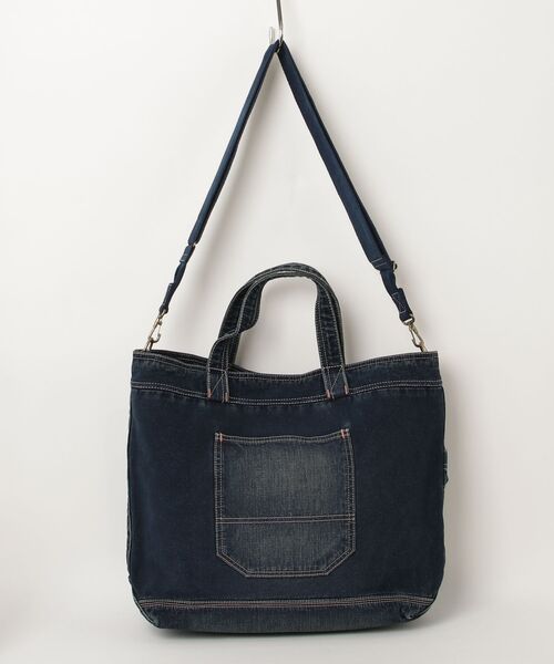RRL（ダブル アール エル）の「インディゴ キャンバス トート（トートバッグ・メンズ・ネイビー系1・ONE）」の7枚目の写真