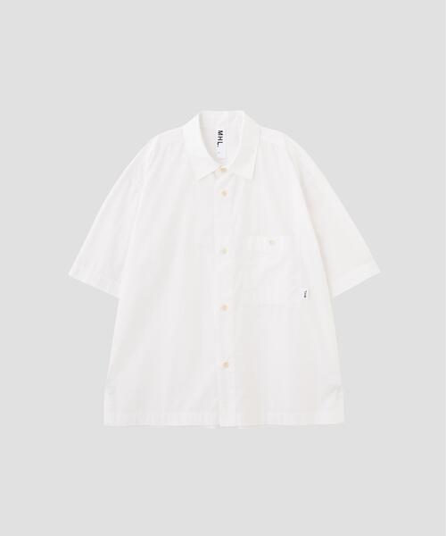 MHL.(エムエイチエル)の「MHL. UTILITY WEAR PIECE DYED COTTON POPLIN SHIRT(シャツ/ブラウス・レディース・ホワイト・SMALL/MEDIUM/LARGE)」の8枚目の写真