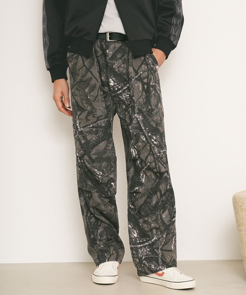 BAYFLOW（ベイフロー）の「フェードカモアソートパンツ（その他パンツ・メンズ・ブラック/アイボリー/チャコール・MEDIUM/LARGE）」の2枚目の写真