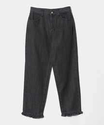 BEAUTY&YOUTH UNITED ARROWS | フリル テーパード デニムパンツ(デニムパンツ)