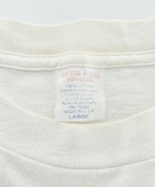VINTAGE(ヴィンテージ)の「【USED】90’s The Flintstones “WEST VIRGINIA” カレッジ アメフト Tシャツ USA製(Tシャツ/カットソー・メンズ・ホワイト・LARGE)」の4枚目の写真