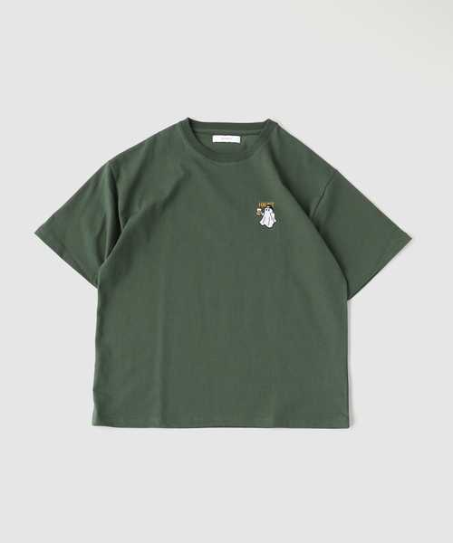 B.C STOCK(ベーセーストック)の「キャッチアップエンブロイダリーTEE(Tシャツ/カットソー・メンズ・ホワイト系その他/グリーン/ホワイト×ホワイト/ピンク/ホワイト/ブラック・MEDIUM/LARGE)」の5枚目の写真
