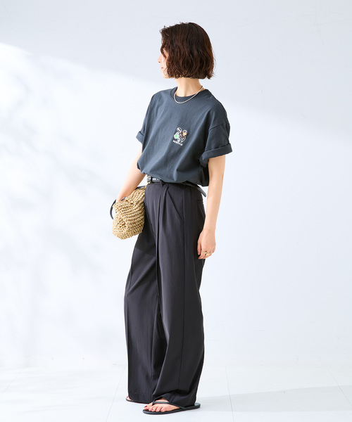 B.C STOCK(ベーセーストック)の「キャッチアップエンブロイダリーTEE(Tシャツ/カットソー・メンズ・ホワイト系その他/グリーン/ホワイト×ホワイト/ピンク/ホワイト/ブラック・MEDIUM/LARGE)」の8枚目の写真