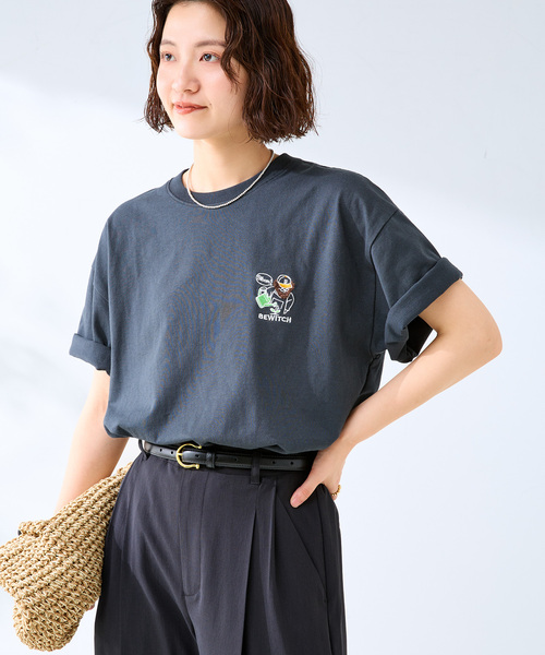B.C STOCK(ベーセーストック)の「キャッチアップエンブロイダリーTEE(Tシャツ/カットソー・メンズ・ホワイト系その他/グリーン/ホワイト×ホワイト/ピンク/ホワイト/ブラック・MEDIUM/LARGE)」の10枚目の写真