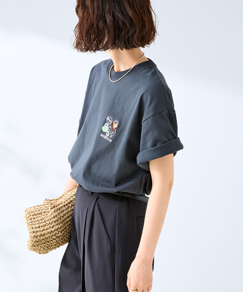 B.C STOCK(ベーセーストック)の「キャッチアップエンブロイダリーTEE(Tシャツ/カットソー・メンズ・ホワイト系その他/グリーン/ホワイト×ホワイト/ピンク/ホワイト/ブラック・MEDIUM/LARGE)」の11枚目の写真