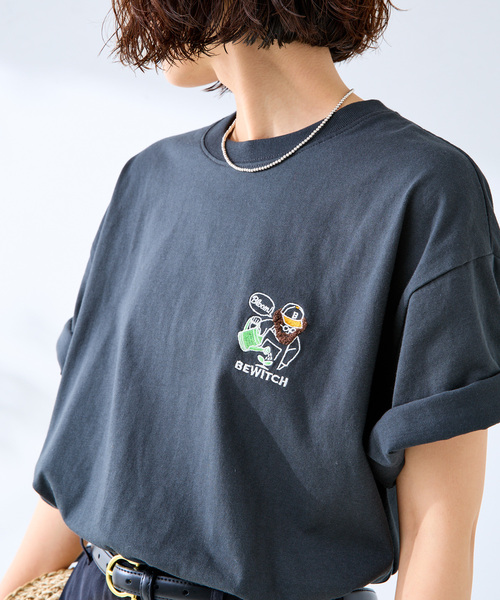 B.C STOCK(ベーセーストック)の「キャッチアップエンブロイダリーTEE(Tシャツ/カットソー・メンズ・ホワイト系その他/グリーン/ホワイト×ホワイト/ピンク/ホワイト/ブラック・MEDIUM/LARGE)」の13枚目の写真