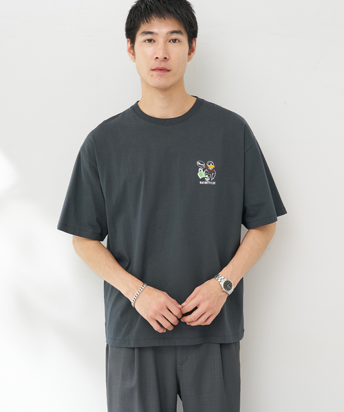 B.C STOCK(ベーセーストック)の「キャッチアップエンブロイダリーTEE(Tシャツ/カットソー・メンズ・ホワイト系その他/グリーン/ホワイト×ホワイト/ピンク/ホワイト/ブラック・MEDIUM/LARGE)」の16枚目の写真
