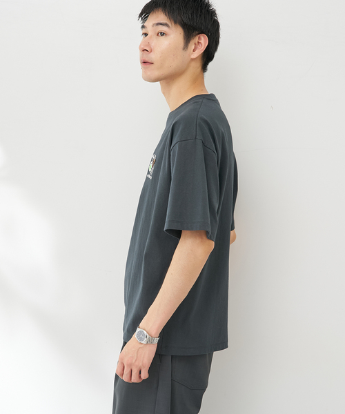 B.C STOCK(ベーセーストック)の「キャッチアップエンブロイダリーTEE(Tシャツ/カットソー・メンズ・ホワイト系その他/グリーン/ホワイト×ホワイト/ピンク/ホワイト/ブラック・MEDIUM/LARGE)」の18枚目の写真
