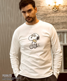1PIU1UGUALE3 RELAX(ウノピゥウノウグァーレトレ リラックス)【スヌーピー】ジョー・クルー&ウッドストック ロングTシャツ