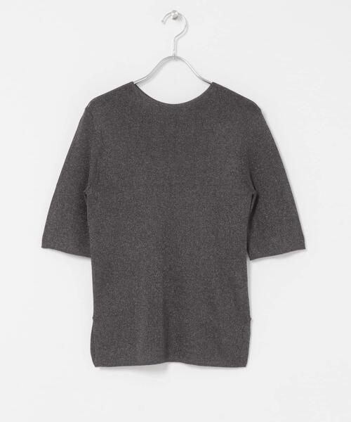 URBAN RESEARCH ROSSO WOMEN（アーバンリサーチ　ロッソ）の「ELENDEEK　2WAY SHEER KNIT（ニット/セーター・レディース・ブラウン/チャコールグレー/ブルー・FREE）」の4枚目の写真