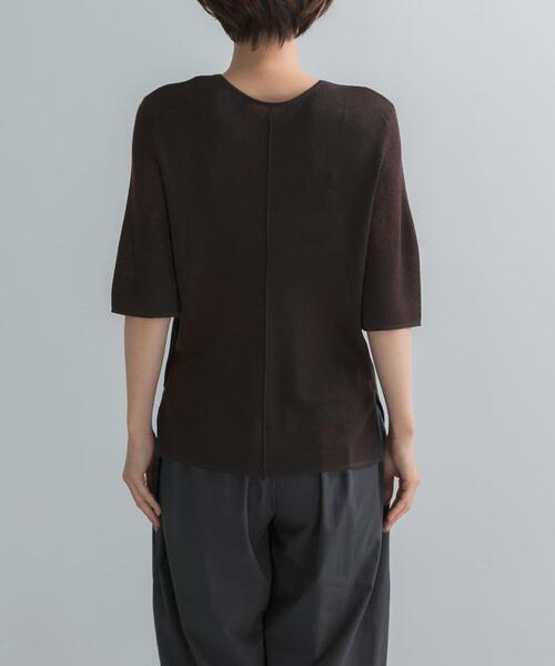 URBAN RESEARCH ROSSO WOMEN（アーバンリサーチ　ロッソ）の「ELENDEEK　2WAY SHEER KNIT（ニット/セーター・レディース・ブラウン/チャコールグレー/ブルー・FREE）」の11枚目の写真
