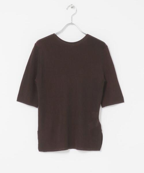 URBAN RESEARCH ROSSO WOMEN（アーバンリサーチ　ロッソ）の「ELENDEEK　2WAY SHEER KNIT（ニット/セーター・レディース・ブラウン/チャコールグレー/ブルー・FREE）」の12枚目の写真