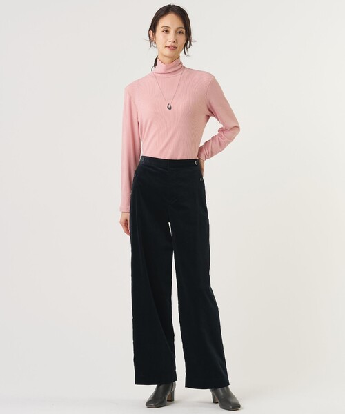 J.PRESS Ladies(J.プレス レディス)の「【WEB限定カラーあり】AIR DUROY LIGHT セミ ワイド パンツ(その他パンツ・レディース・ネイビー系/ベージュ系/グレー系・XS/S)」の13枚目の写真