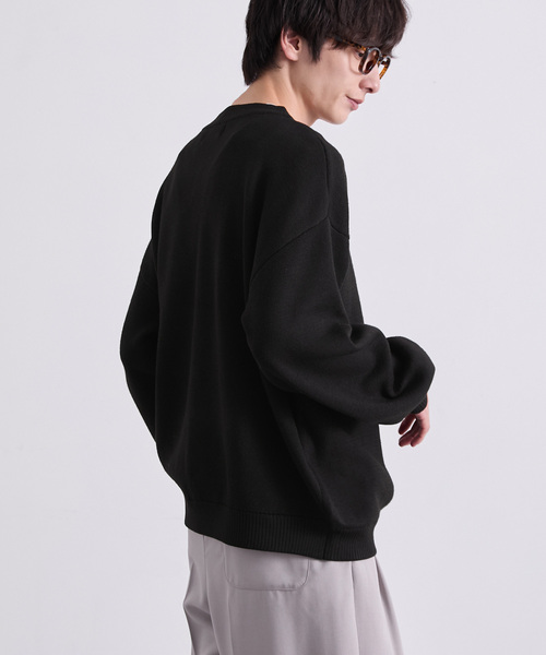 EMMA CLOTHES(エマクローズ)の「ミラノリブVネックニット〈ウォッシャブル〉(ニット/セーター・メンズ・グレー/ブラック/レッド/オフホワイト/グリーン/ブラウン・S/L/M)」の14枚目の写真