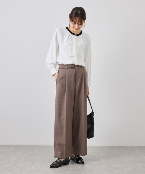ROPE' PICNIC(ロペピクニック)の「【WEB限定サイズ】配色アソート ボウタイ ブラウス 通勤 お仕事(シャツ/ブラウス・レディース・サックスブルー/ベージュ/チャコールグレー/ホワイト系その他/ホワイト系その他4/ホワイト系その他2・S/L/M)」の17枚目の写真