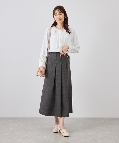 ROPE' PICNIC(ロペピクニック)の「【WEB限定サイズ】配色アソート ボウタイ ブラウス 通勤 お仕事(シャツ/ブラウス・レディース・サックスブルー/ベージュ/チャコールグレー/ホワイト系その他/ホワイト系その他4/ホワイト系その他2・S/L/M)」の20枚目の写真