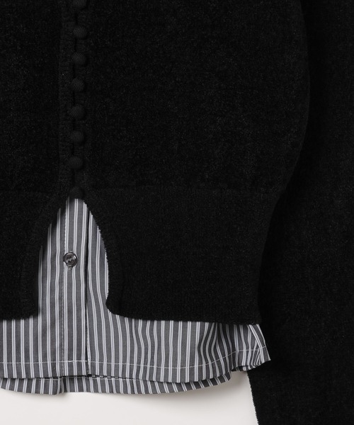 PAGEBOY(ページボーイ)の「シャツドッキングチビモールカーディガン(カーディガン/ボレロ・レディース・ネイビー/ブラック・FREE)」の12枚目の写真