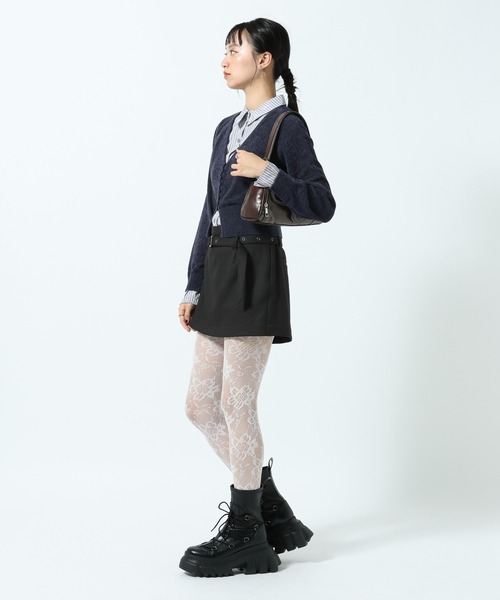 PAGEBOY(ページボーイ)の「シャツドッキングチビモールカーディガン(カーディガン/ボレロ・レディース・ネイビー/ブラック・FREE)」の18枚目の写真