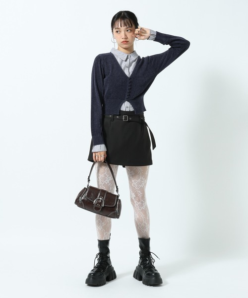 PAGEBOY(ページボーイ)の「シャツドッキングチビモールカーディガン(カーディガン/ボレロ・レディース・ネイビー/ブラック・FREE)」の17枚目の写真