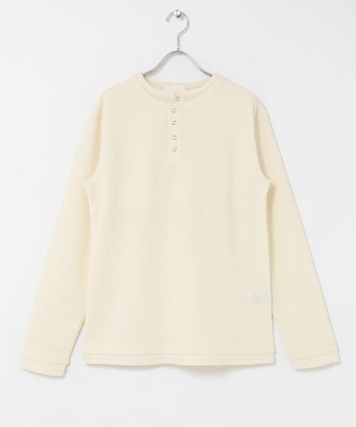 SENSE OF PLACE by URBAN RESEARCH(センスオブプレイスバイアーバンリサーチ)の「フェイクレイヤードヘンリーネックロングTシャツ(Tシャツ/カットソー・メンズ・グレー/ブラック/アイボリー・MEDIUM/LARGE)」の12枚目の写真